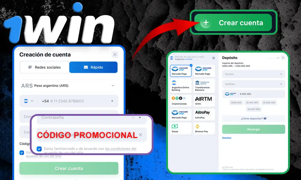 ¡Bonos exclusivos - Código 1Win!