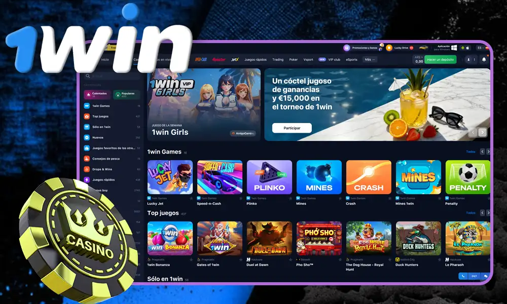 Casino 1Win - Tragamonedas y más