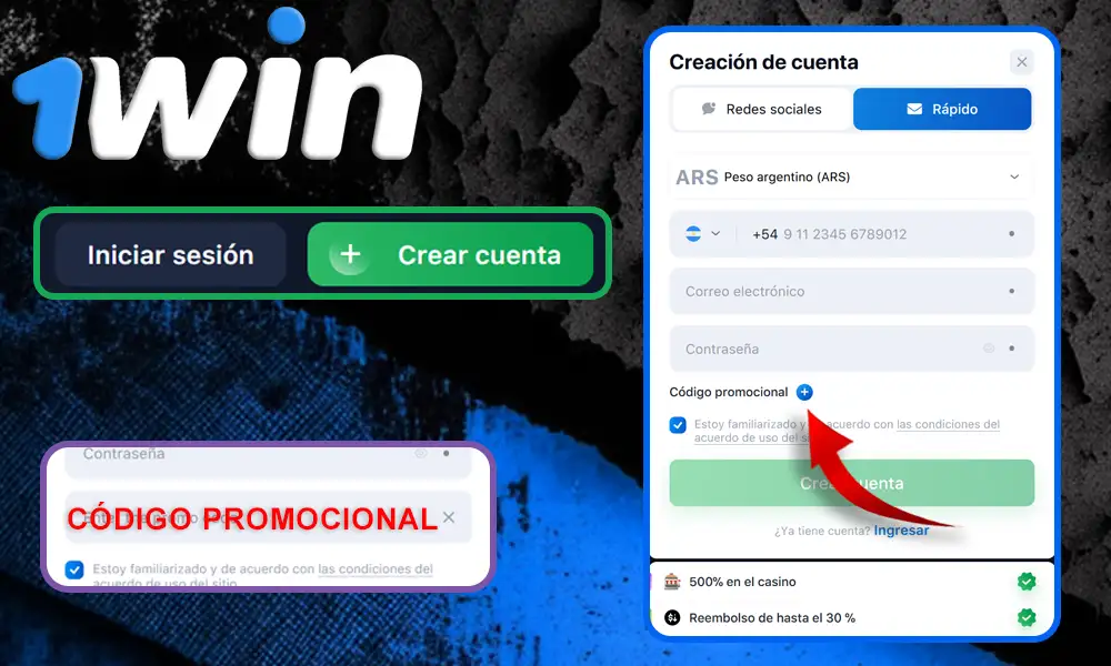 ¡Bono de bienvenida 500% - Regístrate ahora!