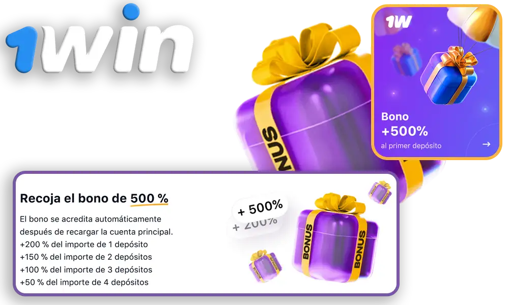 Bono máximo - ¡500% en 4 pagos!
