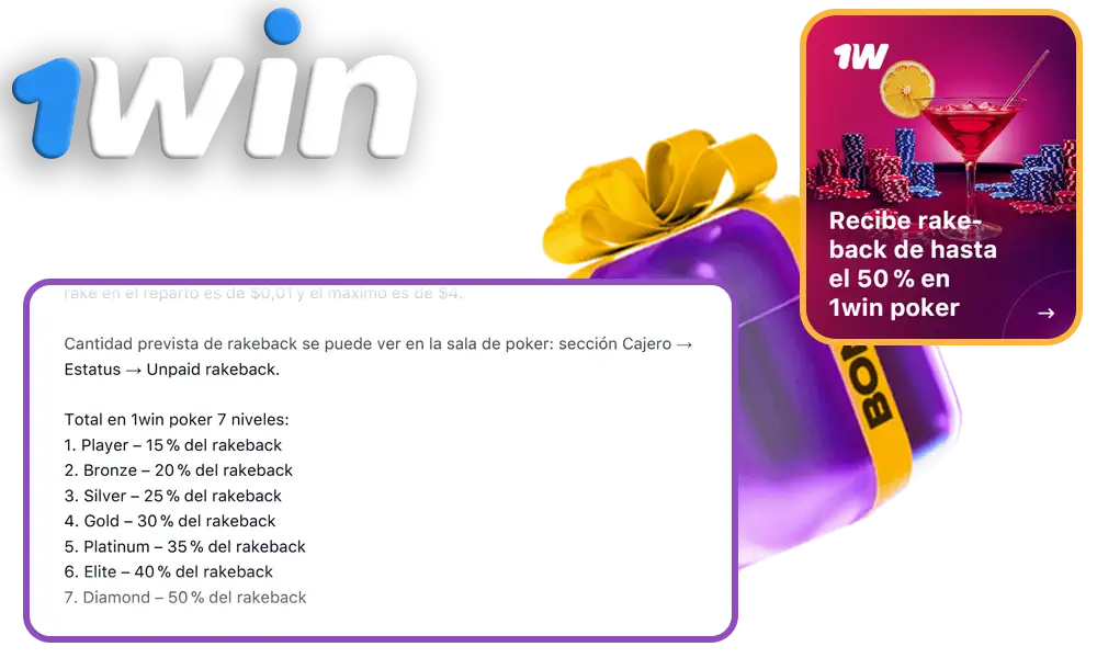 Rakeback máximo - ¡50% poker!